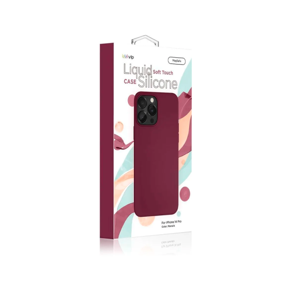 VLP чехол для iPhone 14 Pro Silicone case MagSafe (темно-красный) 1051018 VLP чехол для iPhone 14 Pro Silicone case MagSafe (темно-красный) 1051018