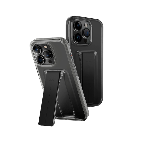 Uniq чехол для iPhone 15 Pro Heldro Mount with Stand (серый) IP6.1P(2023)-HELMSMK Uniq чехол для iPhone 15 Pro Heldro Mount with Stand (серый) IP6.1P(2023)-HELMSMK