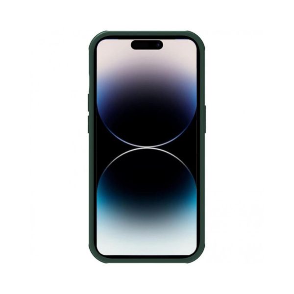Nillkin чехол для iPhone 14 Pro Max Frosted Shield Pro (темно-зеленый) 6902048248205 Nillkin чехол для iPhone 14 Pro Max Frosted Shield Pro (темно-зеленый) 6902048248205
