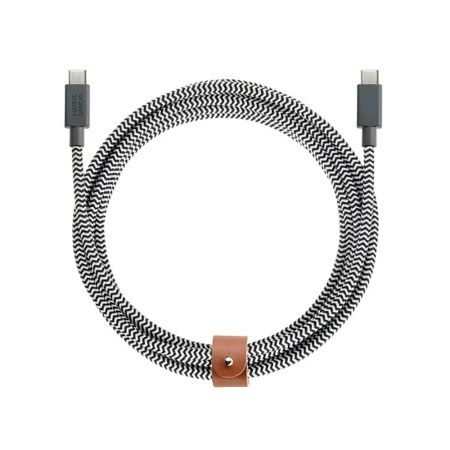 Native Union кабель Type-C/Type-C Belt 2.4м (зебра) BELT-C-ZEB Native Union кабель Type-C/Type-C Belt 2.4м (зебра) BELT-C-ZEB