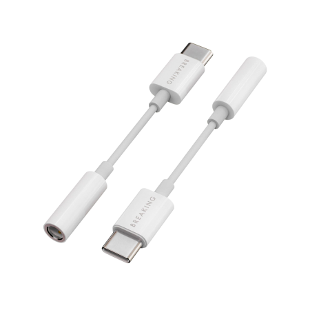 Breaking переходник Type-C/3.5 Audio Adapter (белый) 24561 Breaking переходник Type-C/3.5 Audio Adapter (белый) 24561