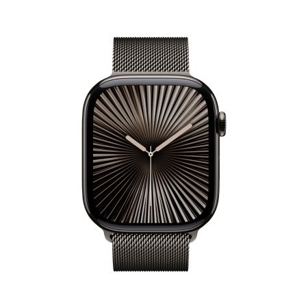 Apple Watch 10 46mm, титан, черный, миланская черная петля M/L Apple Watch 10 46mm, титан, черный, миланская черная петля M/L