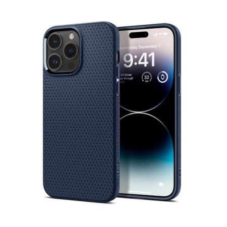 Spigen чехол для iPhone 14 Pro Max Liquid Air (синий) ACS04814 Spigen чехол для iPhone 14 Pro Max Liquid Air (синий) ACS04814
