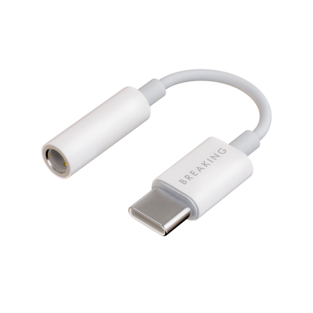 Breaking переходник Type-C/3.5 Audio Adapter (белый) 24561 Breaking переходник Type-C/3.5 Audio Adapter (белый) 24561