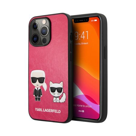 Lagerfeld чехол для iPhone 13 Pro PU Karl & Choupette Hard (красный) KLHCP13LPCUSKCP Lagerfeld чехол для iPhone 13 Pro PU Karl & Choupette Hard (красный) KLHCP13LPCUSKCP