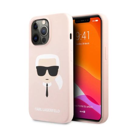 Lagerfeld чехол для iPhone 13 Pro Liquid silicone Karl's Head Hard (розовый) KLHCP13LSLKHLP Lagerfeld чехол для iPhone 13 Pro Liquid silicone Karl's Head Hard (розовый) KLHCP13LSLKHLP