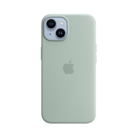Apple силиконовый чехол для iPhone 14 Plus Silicone Case MagSafe (светло-зеленый) MPTC3ZE/A Apple силиконовый чехол для iPhone 14 Plus Silicone Case MagSafe (светло-зеленый) MPTC3ZE/A