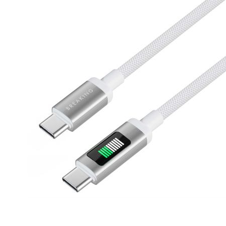 Breaking кабель Type-C/Type-C K34 1м (белый) 21735 Breaking кабель Type-C/Type-C K34 1м (белый) 21735