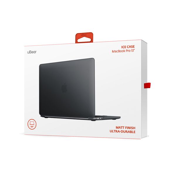 uBear накладка для MacBook Pro 13.3 Ice Case (черный) CS150BL13IC-MBP20
