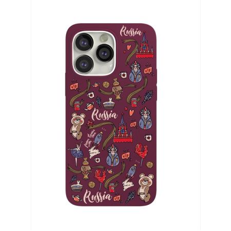 VLP чехол для iPhone 13 Pro Russia (темно-красный) vlp-SCA21-P61RUSMS