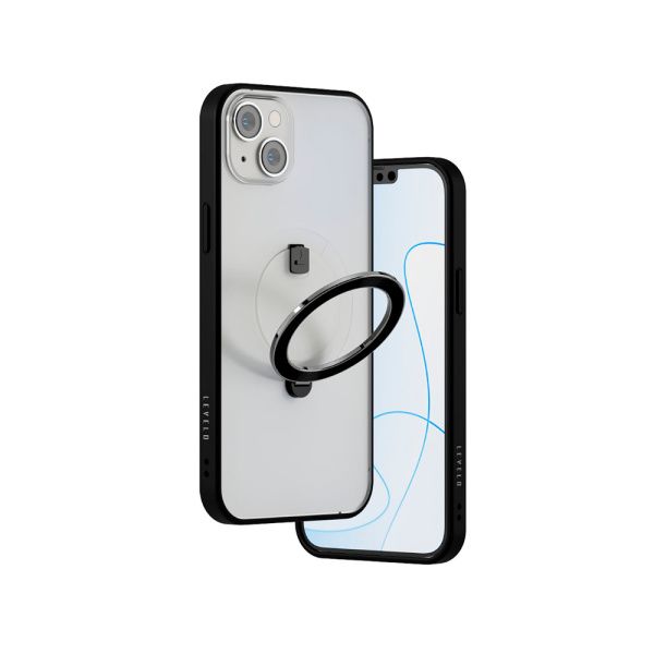 Levelo чехол для iPhone 14 Plus Ringo Multi-Functional MagSafe (прозрачный) LVLMAGRINGO14M-BK