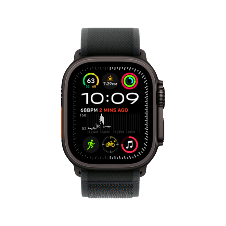 Apple Watch Ultra 2 49mm, черный, Trail Loop M/L черный ремешок