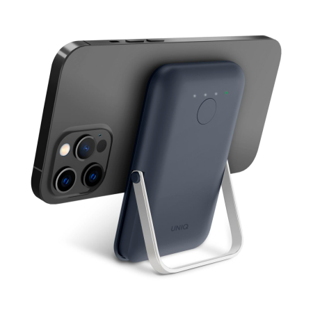 Uniq внешний аккумулятор MagSafe с подставкой Hoveo 5000mAh (синий) HOVEO-STORMBLUE