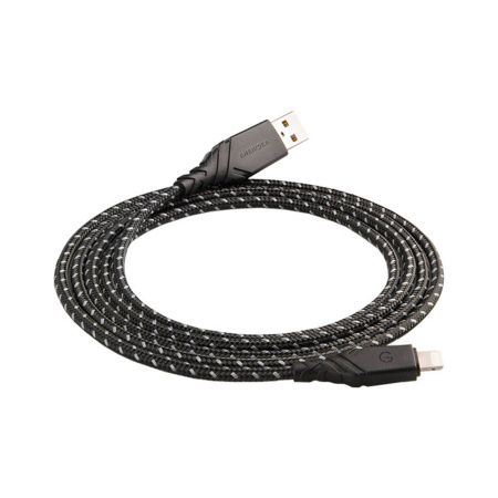 EnergEA кабель USB A/Lightning NyloGlitz MFI 1.5м (черный) CBL-NG-BLK150