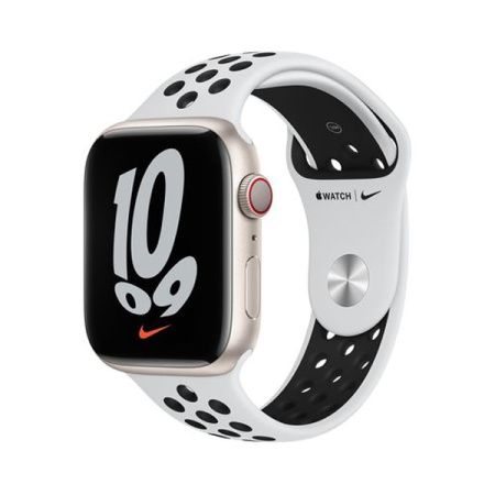 Apple ремешок Nike Sport Band 46/49 мм (белый/черный) MPH13ZM/A