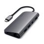Satechi хаб Aluminum Type-C Multimedia Adapter (серый) ST-TCMM8PAM