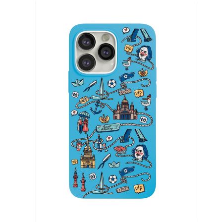 VLP чехол для iPhone 13 Pro Saint-Petersburg (голубой) vlp-SCA21-P61SPBLB