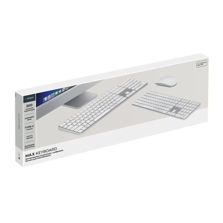 Deppa клавиатура беспроводная Max Keyboard (белый) 71111