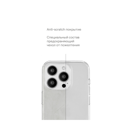 uBear чехол для iPhone 15 Real Case (прозрачный) CS248TT61RL-I23