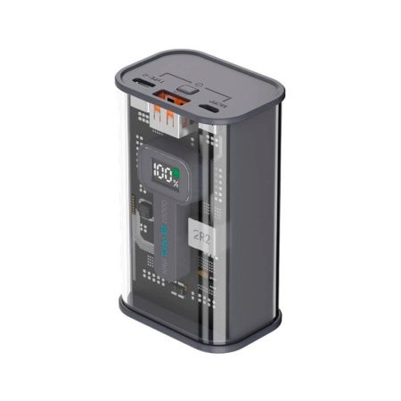 Deppa внешний аккумулятор NRG Turbo TR 22.5W 10000mAh (прозрачный) 33644