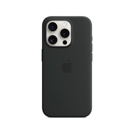 Apple чехол для iPhone 15 Pro Silicone Case MagSafe (черный) MT1A3ZE/A