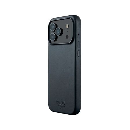 Mujjo чехол для iPhone 17 Pro Max Full Leather Case MagSafe (темно-синий) MUJJO-CL-063-BS