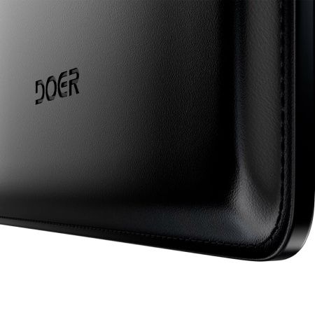 Doer чехол-папка для MacBook 13.6 из натуральной кожи (черный)