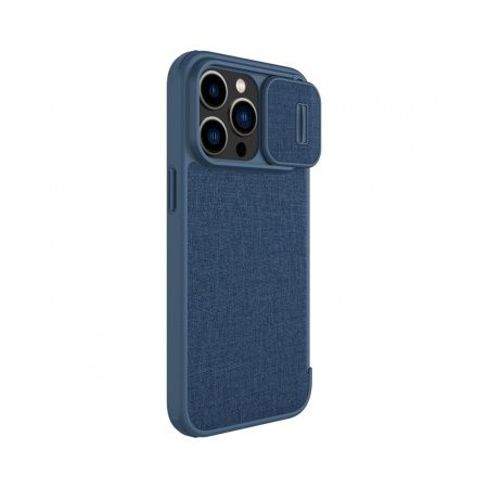 Nillkin чехол для iPhone 14 Pro QIN Pro (Cloth) (синий) 6902048249158