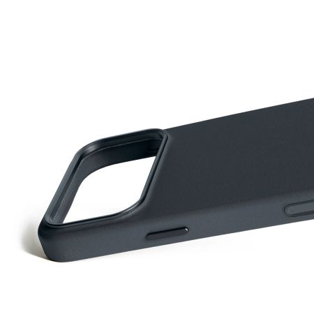 Mujjo чехол для iPhone 17 Pro Max Full Leather Case MagSafe (темно-синий) MUJJO-CL-063-BS