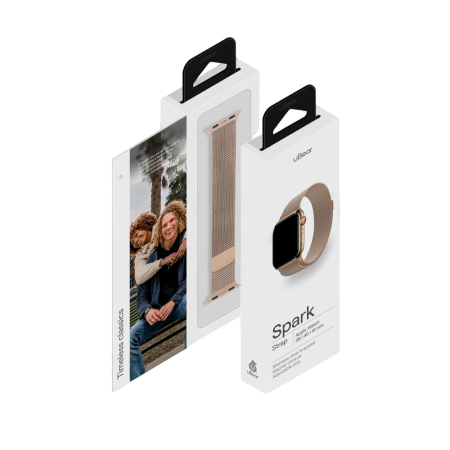 uBear ремешок Spark (M/L) 46/49 мм (золотой) WB06GL02ML-AW