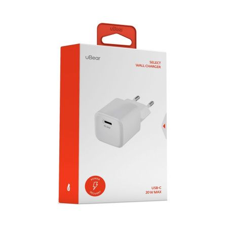 uBear СЗУ Wall charger Select 20W Type-C (белый) WC20WH01-AD