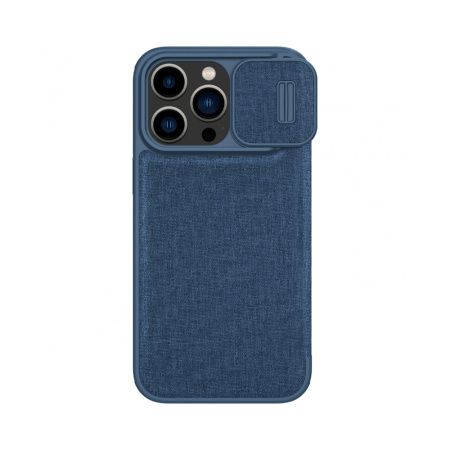 Nillkin чехол для iPhone 14 Pro QIN Pro (Cloth) (синий) 6902048249158