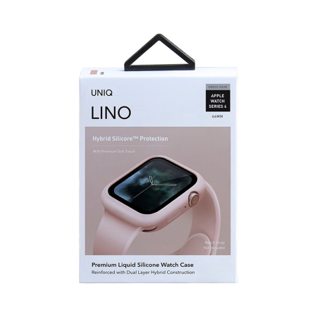 Uniq чехол для Apple Watch - 44 mm LINO Pink (розовый) 44MM-LINOPNK