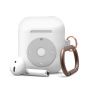 Elago чехол для AirPods силиконовый AW6 Music Player с карабином (белый) EAW6-HANG-WH