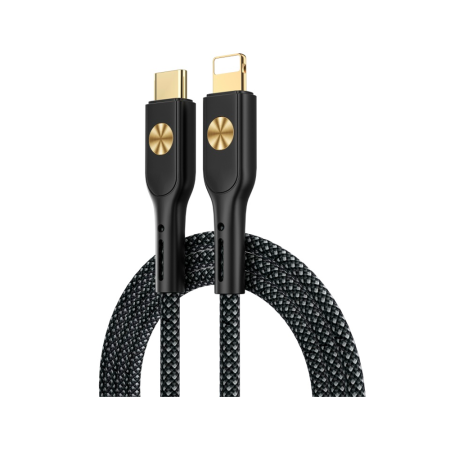 Wiwu кабель Type-C/Lightning City 30W 1.2м (черный)