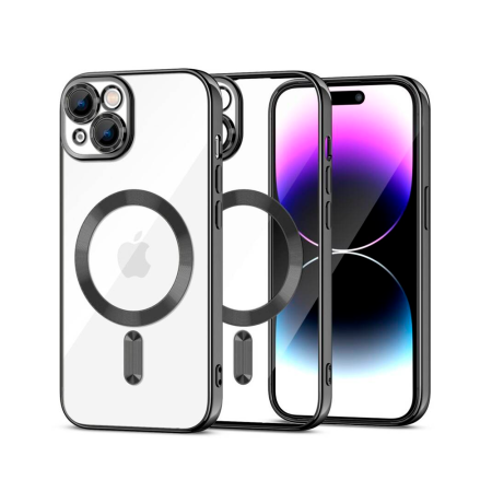 Tech-protect чехол для iPhone 15 Plus Magshine MagSafe (черный/темно-прозрачный) 9319456604153