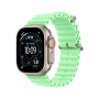 Apple Watch Ultra 3 49mm, натуральный, Ocean Band светло-зеленый ремешок