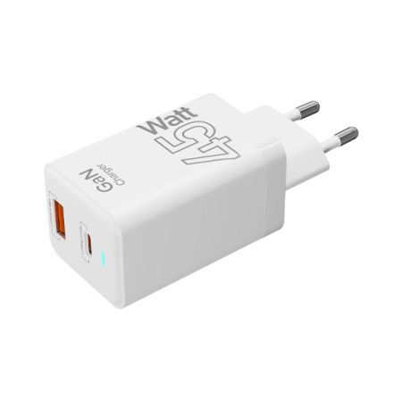 Lyambda СЗУ 45W GaN Type-C + USB A (белый) SLT-45