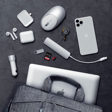 Satechi БЗУ для AirPods Wireless Charging Dock Type-C (белый) ST-TCWCDM