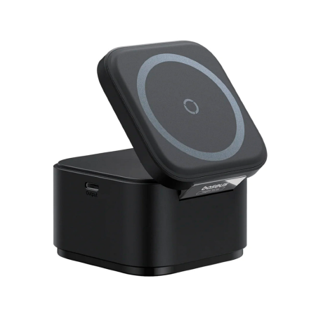 Baseus БЗУ Mag Pro 2 в 1 MagSafe + адаптер (черный)