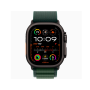 Apple Watch Ultra 2 49mm, черный, Alpine Loop M зеленый ремешок