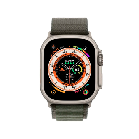 Apple ремешок Alpine Loop 46/49 мм (M) (зеленый) MQE33ZM/A