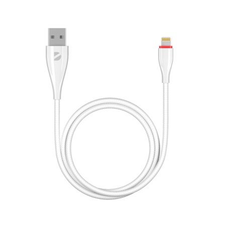 Deppa кабель USB A/Lightning Ceramic (белый) 72291