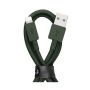 VLP кабель Nylon Cable USB A/Lightning 1.2м (темно-зеленый) 1031005