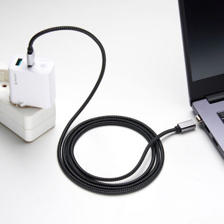 Deppa кабель Type-C/Type-C PD 100W нейлон 1.5м (серый) 72335