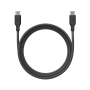 EnergEA кабель Type-C/Type-C Bazic GoCharge Weave 60W 480Mbps 1.5м (черный) CBL-GCWE-BLK150