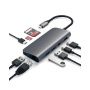 Satechi хаб Aluminum Type-C Multimedia Adapter (серый) ST-TCMM8PAM