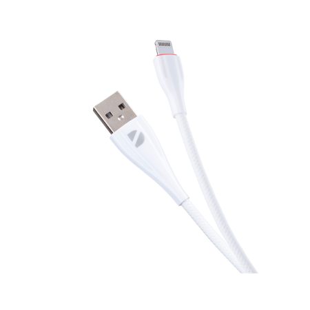 Deppa кабель USB A/Lightning Ceramic (белый) 72291