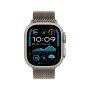 Apple Watch Ultra 2 49mm, натуральный, Titanium Milanese Loop M натуральный ремешок