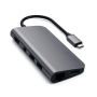 Satechi хаб Aluminum Type-C Multimedia Adapter (серый) ST-TCMM8PAM